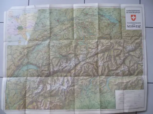 Reisekarte der Schweiz 1931 Schweiz. Bundesbahnen