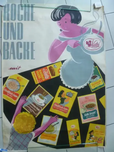 Riesenwerbeplakat der DDR-Kultmarke Kathi 1957