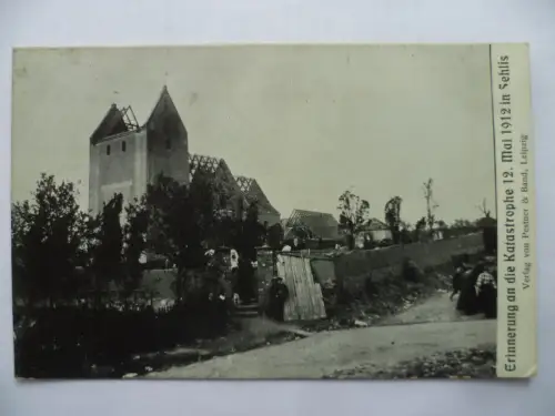 AK Sehlis Erinnerung an die Katastrophe 12. Mai 1912
