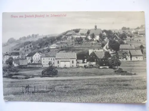 AK Deutsch Neudorf im Schweinitztal Teilansicht