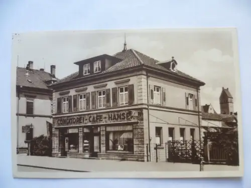 AK Singen bei Hohentwil Cafe Hanser am Bahnhof