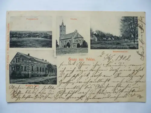 AK Vehlen (Obernkirchen) Total Kirche Strassenansicht Wolters Haus