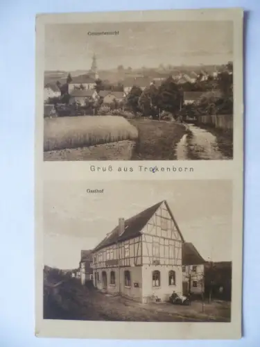 AK Trockenborn Gesamtansicht und gasthof