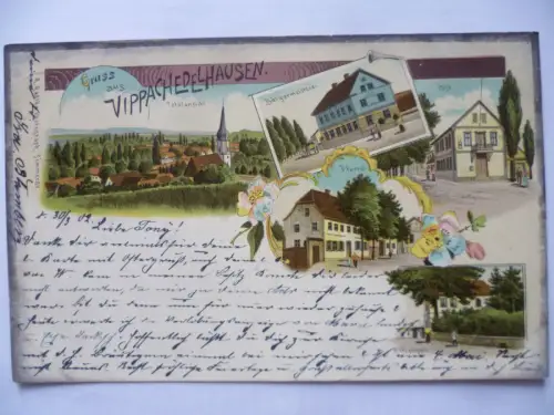 Litho-AK Vippachedelhausen 5 Ansichten