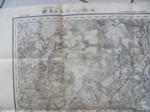 Kriegskarte I.WK Russland St. Bychow Reihe XVI Blatt 8