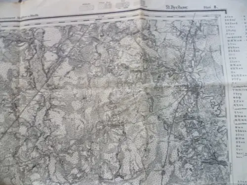Kriegskarte I.WK Russland St. Bychow Reihe XVI Blatt 8