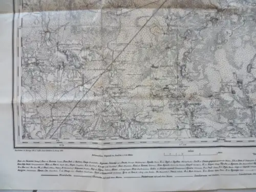 Kriegskarte I.WK Russland St. Bychow Reihe XVI Blatt 8