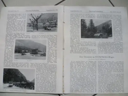 Hanomag-Nachrichten Heft 154/155 August/September 1926