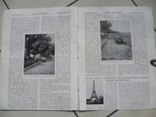 Hanomag-Nachrichten Heft 154/155 August/September 1926