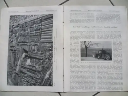 Hanomag-Nachrichten Heft 154/155 August/September 1926