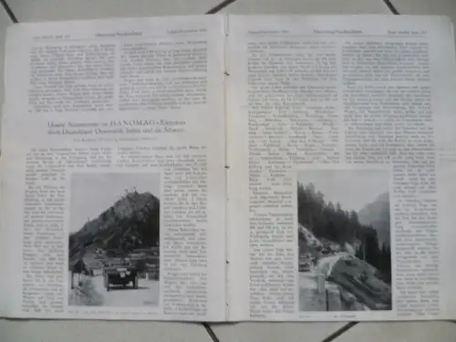Hanomag-Nachrichten Heft 154/155 August/September 1926