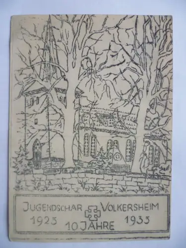 AK Volkersheim 10 Jahre Jugendschar 1935