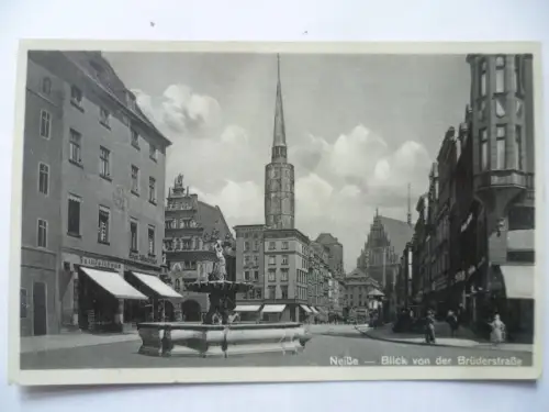 AK Neisse Schlesien Blick von der Brüderstraße