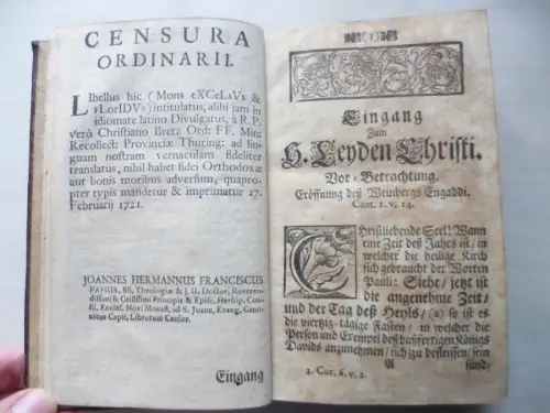 Andachtsbuch Brez Myrrhen-Berg Nürnberg 1721