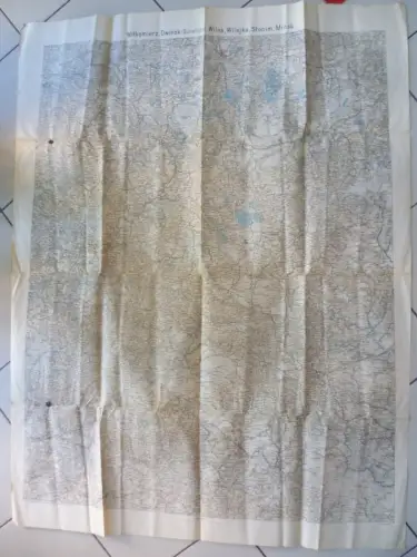 Riesige Kriegskarte I.WK Litauen Belarus 1917