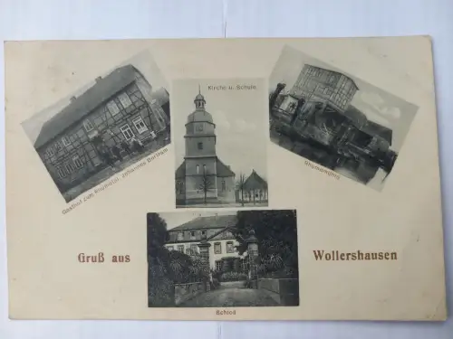 AK Wollerhausen Harz Gasthof Mühle Kirche Schloss