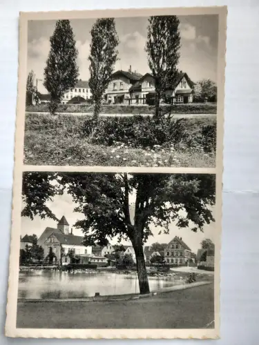 AK Leipzig Holzhausen Am Bahnhof und an den Gaststätten