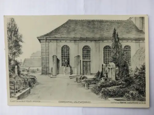 AK Zwenkau Geplantes Ehrenmal für die Opfer des I. Weltkrieges