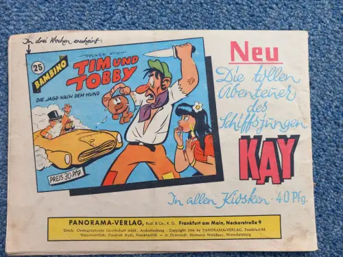 Comicheft Bambino 24 Tim und Tobby der Perlenraub