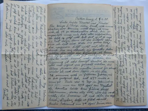 2 Aerogramme South Africa 1949/50