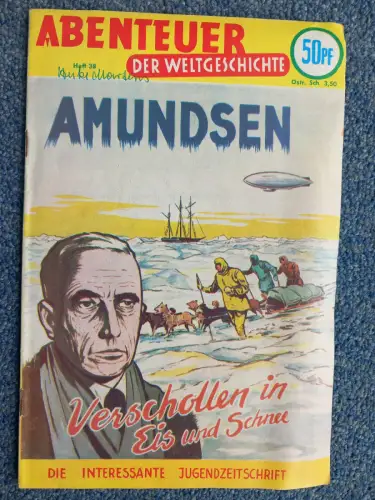 Comicheft Amundsen Verschollen im Schnee