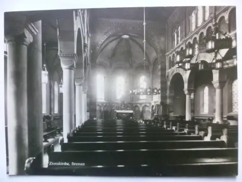 4 Foto-Ak Bremen Zionskirche (1xalt, 3x neu)