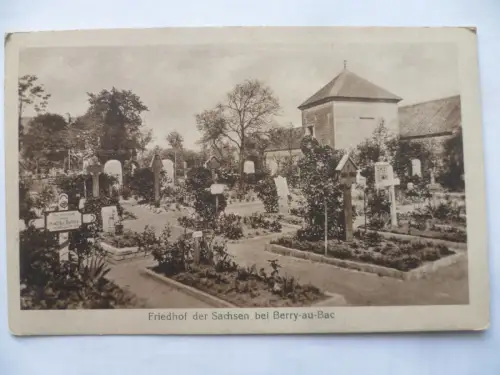 AK I.WK Friedhof der Sachsen bei Berry-au-Bac Frankreich