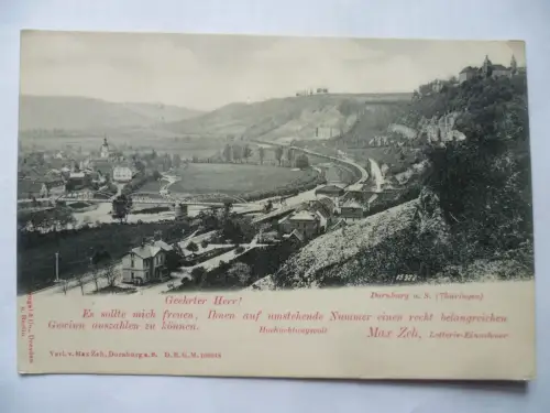 AK Dornburg Saale als Lotterieangebot