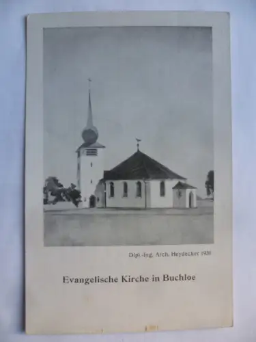 AK Buchloe Evang. Kirche Entwurf Dipl.-Ing. Arch. Heydecker 1930