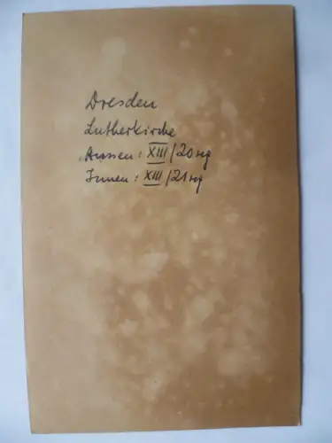 AK Dresden Martin-Luther-Kirche Konfirmation 2 Anichten u. Porträt