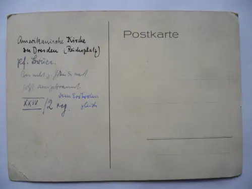 Künstler-AK Dresden St.Johns Church Amerikanische Kirche