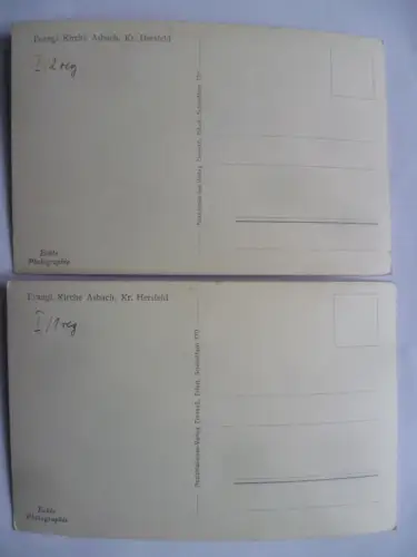 2 AK Asbach Kr. Hersfeld Evang. Kirche