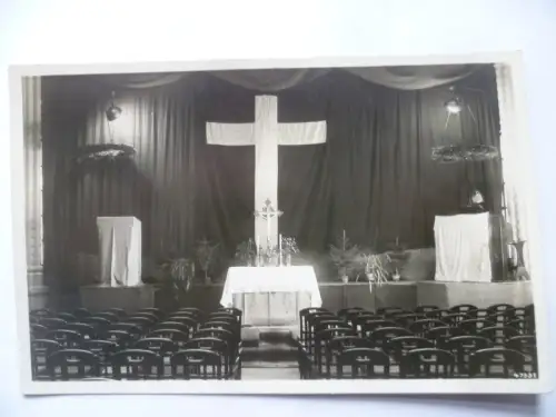 AK Dresden Notkirche der Bekennenden Kirche Innenansicht