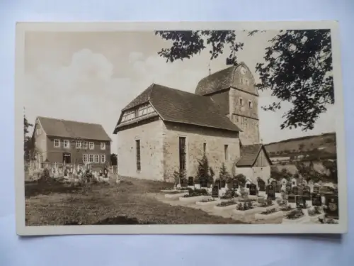 2 AK Dillstädt Thüringer Wald Evang. Kirche innen und außen
