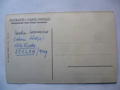 AK Berlin Wannsee (Stolpe) An der Kirche