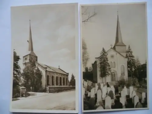 AK + Foto Aspach Gotha Kirche