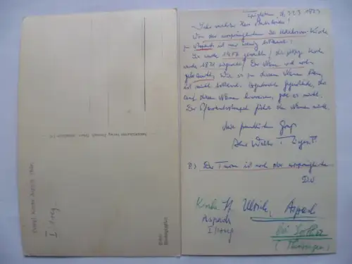 AK + Foto Aspach Gotha Kirche