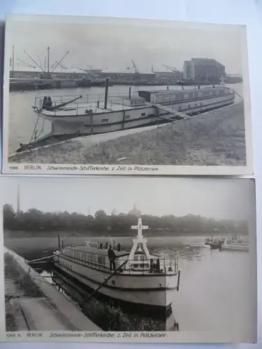 3 AK Berlin Schwimmende Schifferkirche