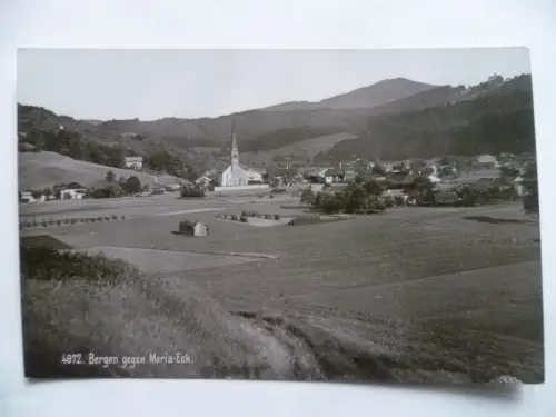 AK Bergen gegen Maria-Eck Ortsansicht Chiemgau