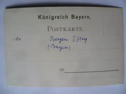 AK Bergen gegen Maria-Eck Ortsansicht Chiemgau