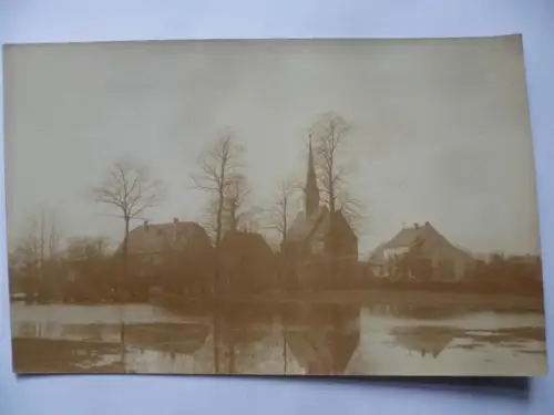 Foto-AK Jerisau bei Glauchau Pfarre (Kirche u. Schule)