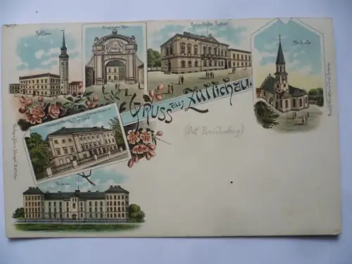 Litho-AK Züllichau Kaserne u.a. 5 Ansichten