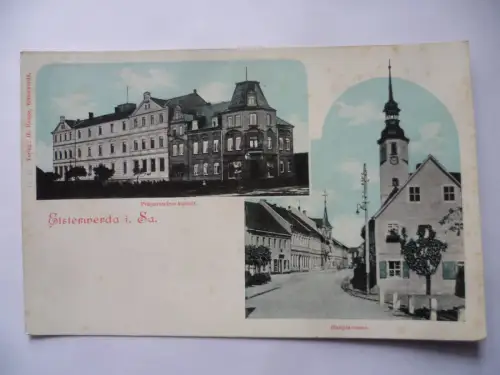 AK Elsterwerda Präparanden-Anstalt + Hauptstraße