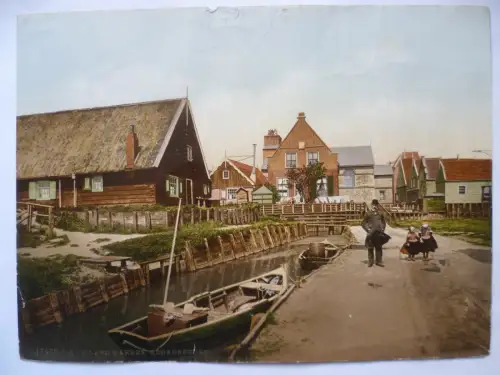 Eiland Marken Kerkenbuurt Photochrom um 1900