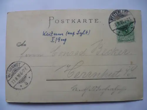 Litho-AK Sylt Rautum und Keitum