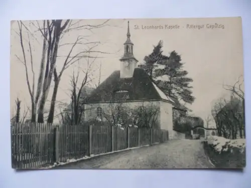 AK Naundorf St. Leonhards Kapelle - Rittergut Gepülzig