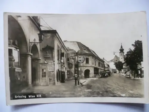 Foto-AK Grinzing Wien XIX Straßenansicht