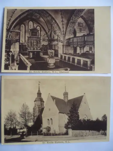 6 AK Klettwitz Niederlausitz Kirche