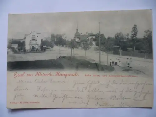 AK Dresden Klotzsche - Königswald Ecke Auen- und Königsbrückerstraße