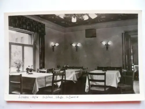 AK Schöna Sächsische Schweiz Linden-Cafe